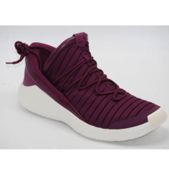 Nike Jordan Flight Luxe Purple Bordeaux Sneakers - Picture 3 of 5